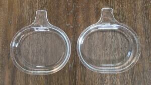 Pyrex Corning Grab It Plates (Set of 2) Clear